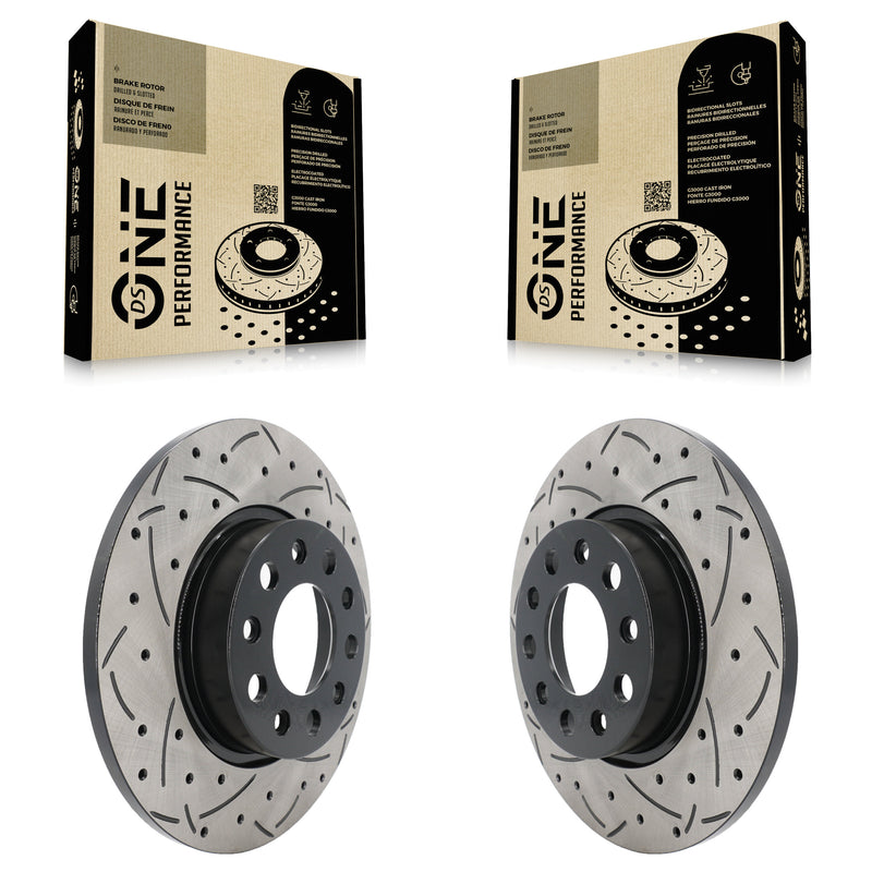 DS-One KD-100194 Disc Brake Rotor for 2015-2024 Dodge Hornet, Jeep Compass, Fiat 500X & more - Rear product image