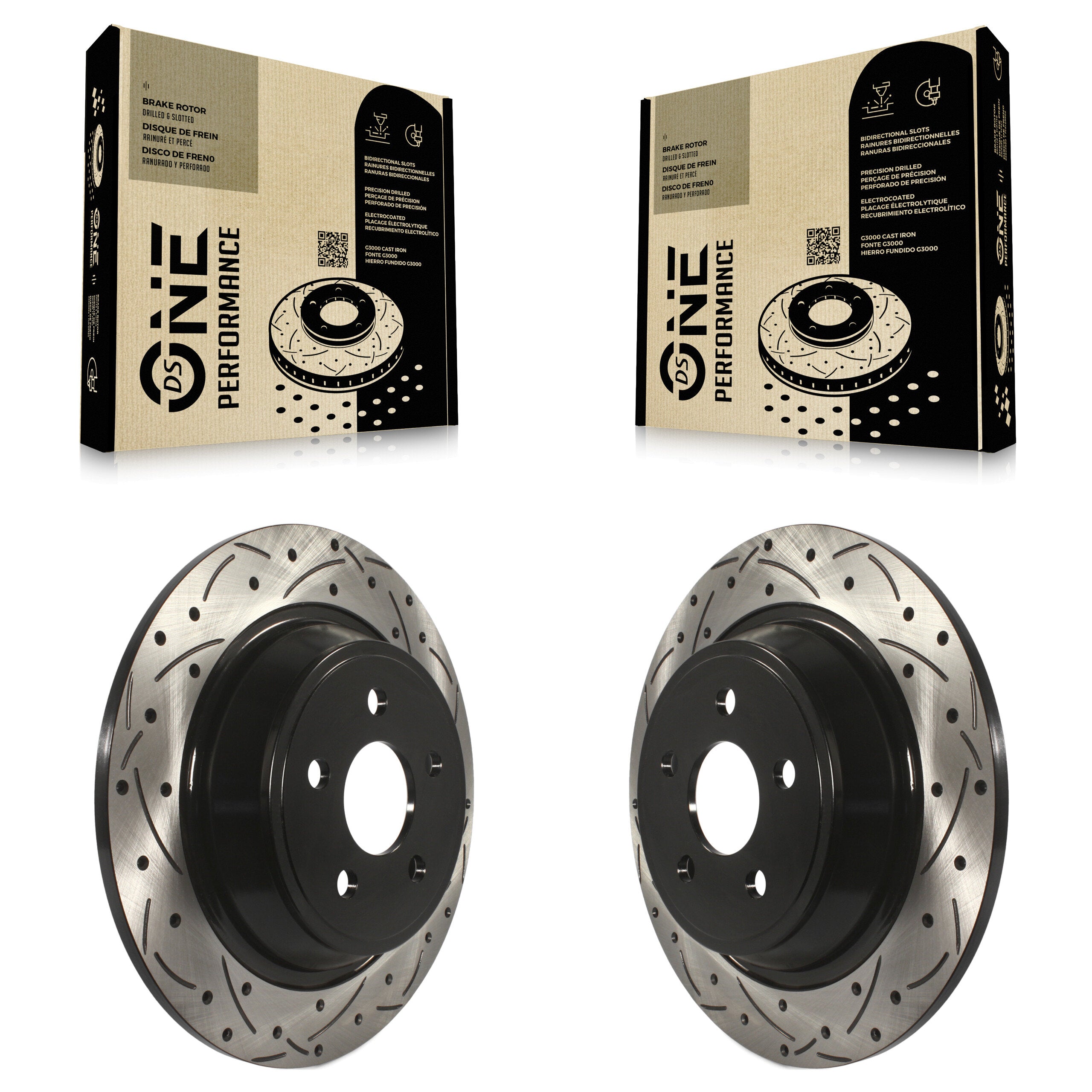 DS-One KD-100202 Disc Brake Rotor for 2015-2024 Ford Police Interceptor Utility, Ford Edge, Ford Police Responder Hybrid & more - Rear product image