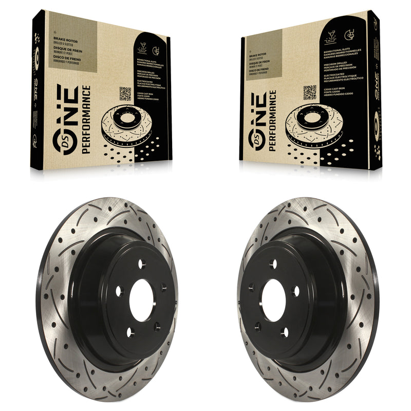 DS-One KD-100202 Disc Brake Rotor for 2015-2024 Ford Police Interceptor Utility, Ford Edge, Ford Police Responder Hybrid & more - Rear product image
