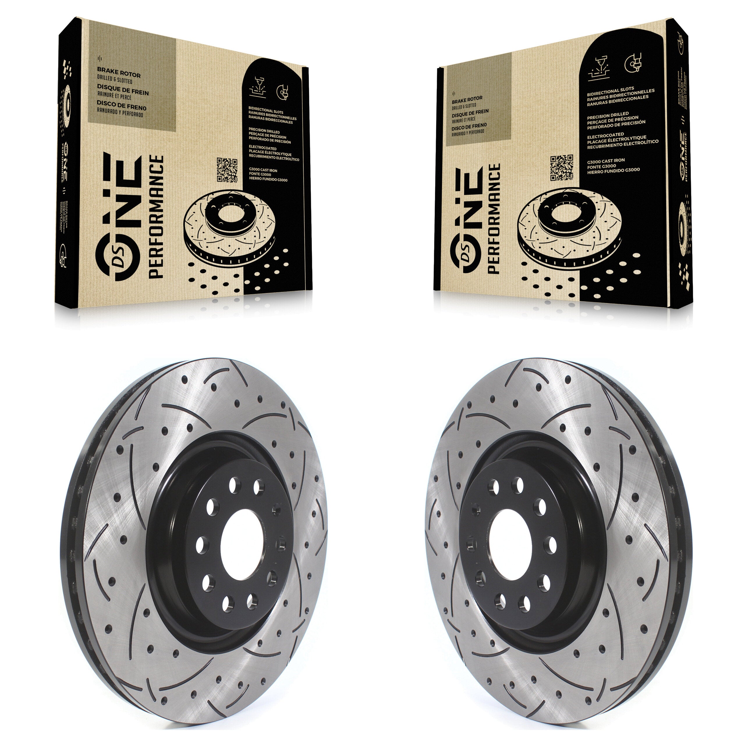 DS-One KD-100404 Disc Brake Rotor for 2015-2025 Volkswagen Jetta, Audi A3, Audi A3 Quattro & more - Front product image