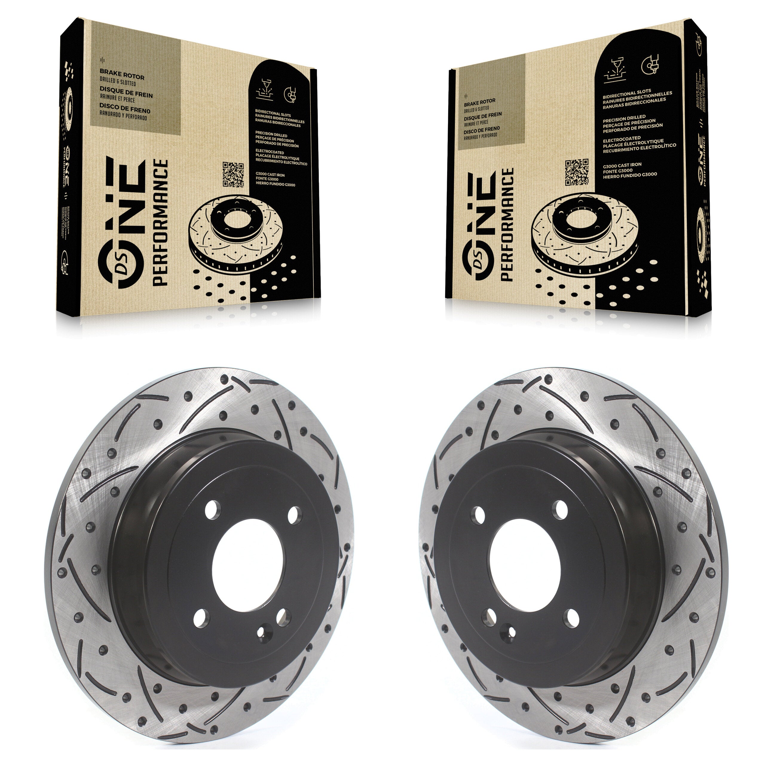 DS-One KD-100414 Disc Brake Rotor for 2011-2023 Kia Rio, Hyundai Accent - Rear product image