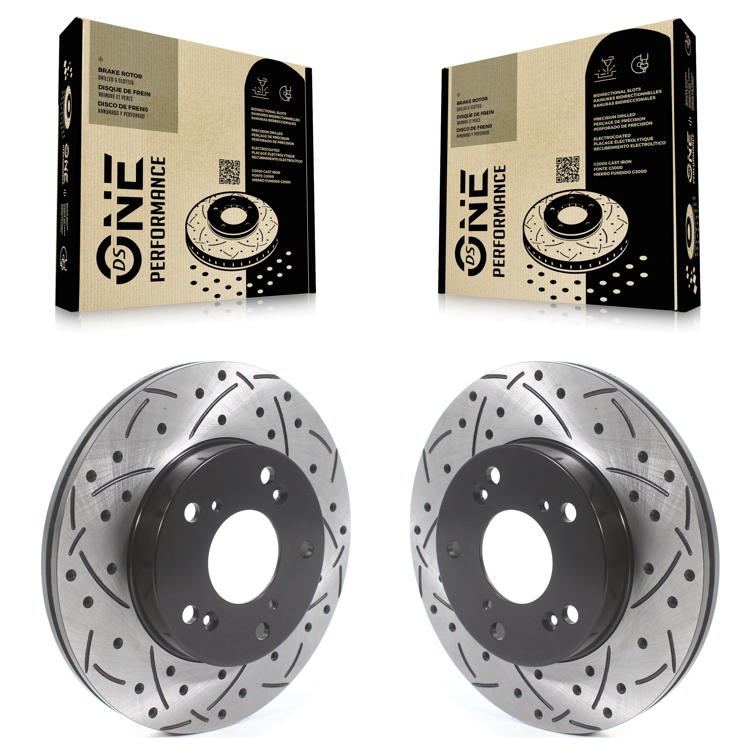 DS-One KD-100434 Disc Brake Rotor for 2002-2015 Honda Civic, Honda CR-Z, Acura RSX - Front product image