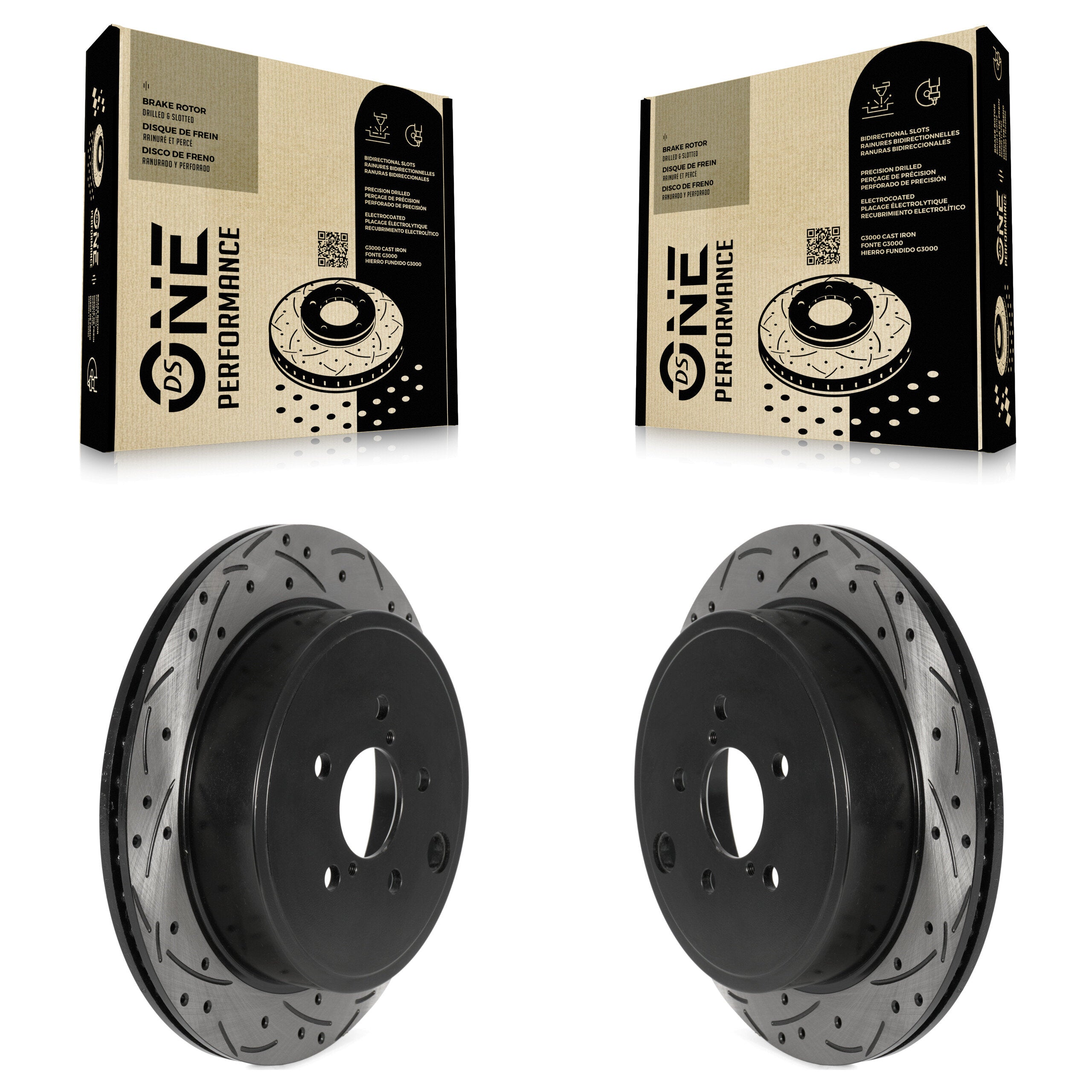 DS-One KD-100538 Disc Brake Rotor for 2010-2024 Subaru BRZ, Toyota GR86, Toyota 86 & more - Rear product image