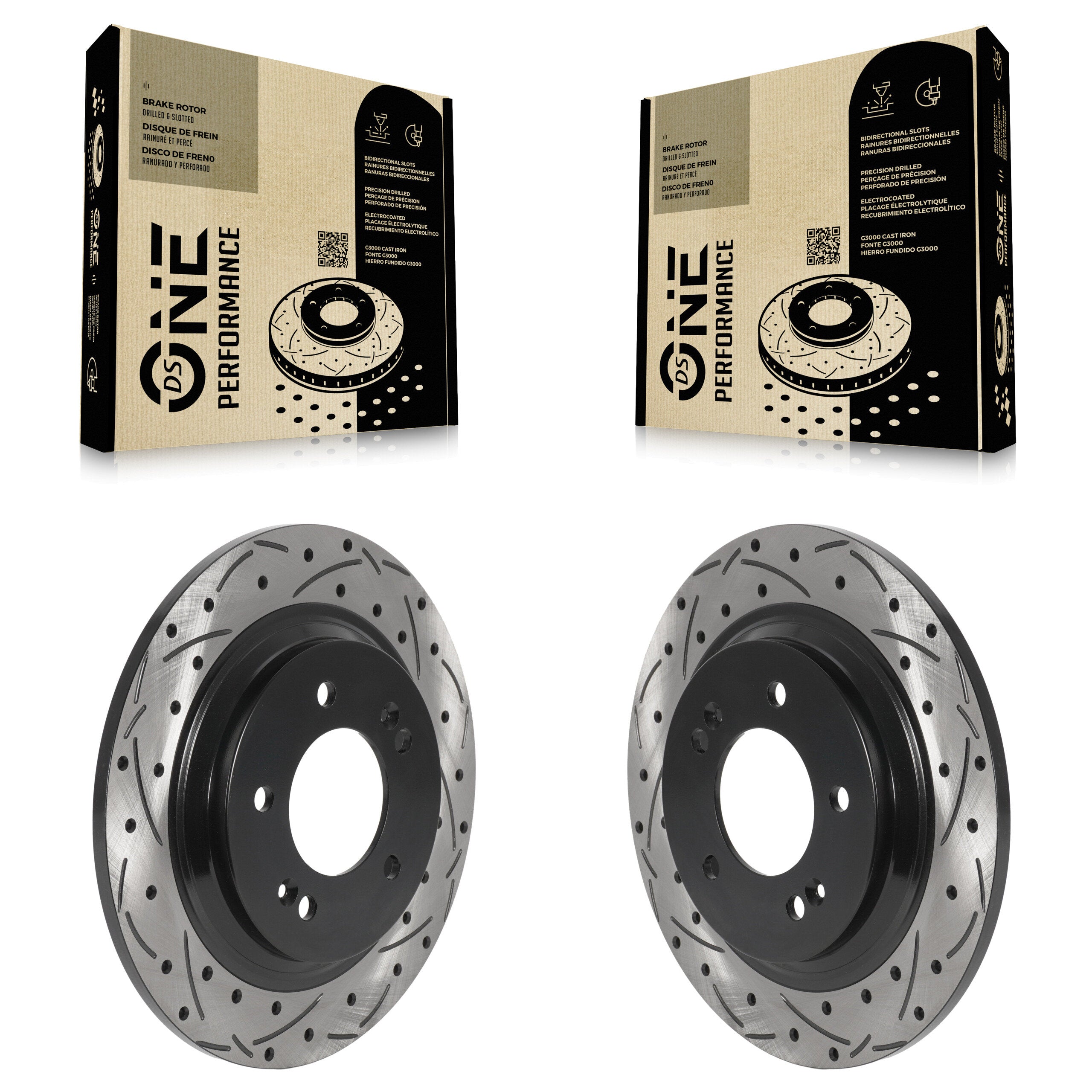 DS-One KD-100545 Disc Brake Rotor for 2013-2025 Kia K5, Hyundai Kona, Hyundai Sonata & more - Rear product image
