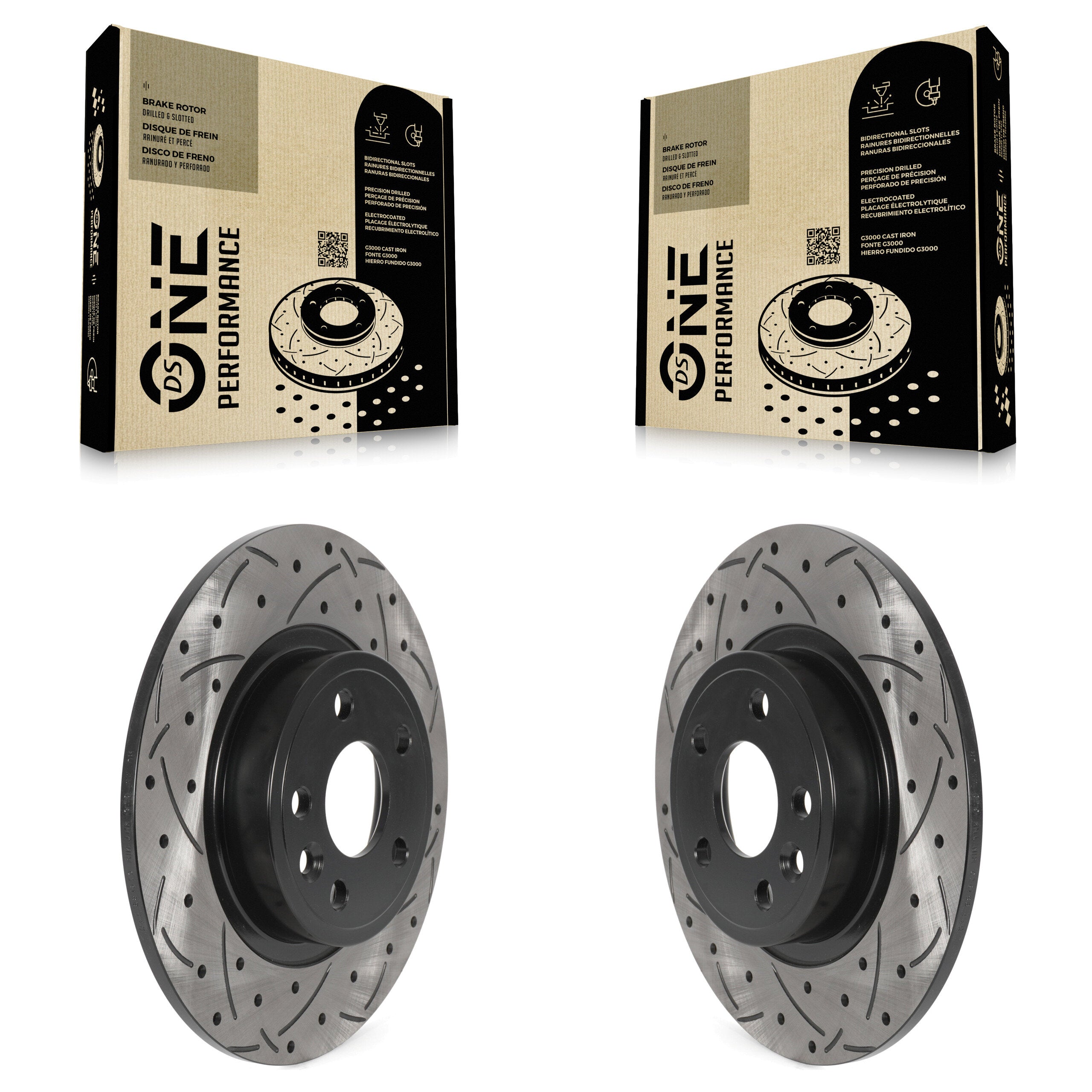 DS-One KD-100549 Disc Brake Rotor for 2015-2021 Jaguar E-Pace, Land Rover Discovery Sport - Rear product image