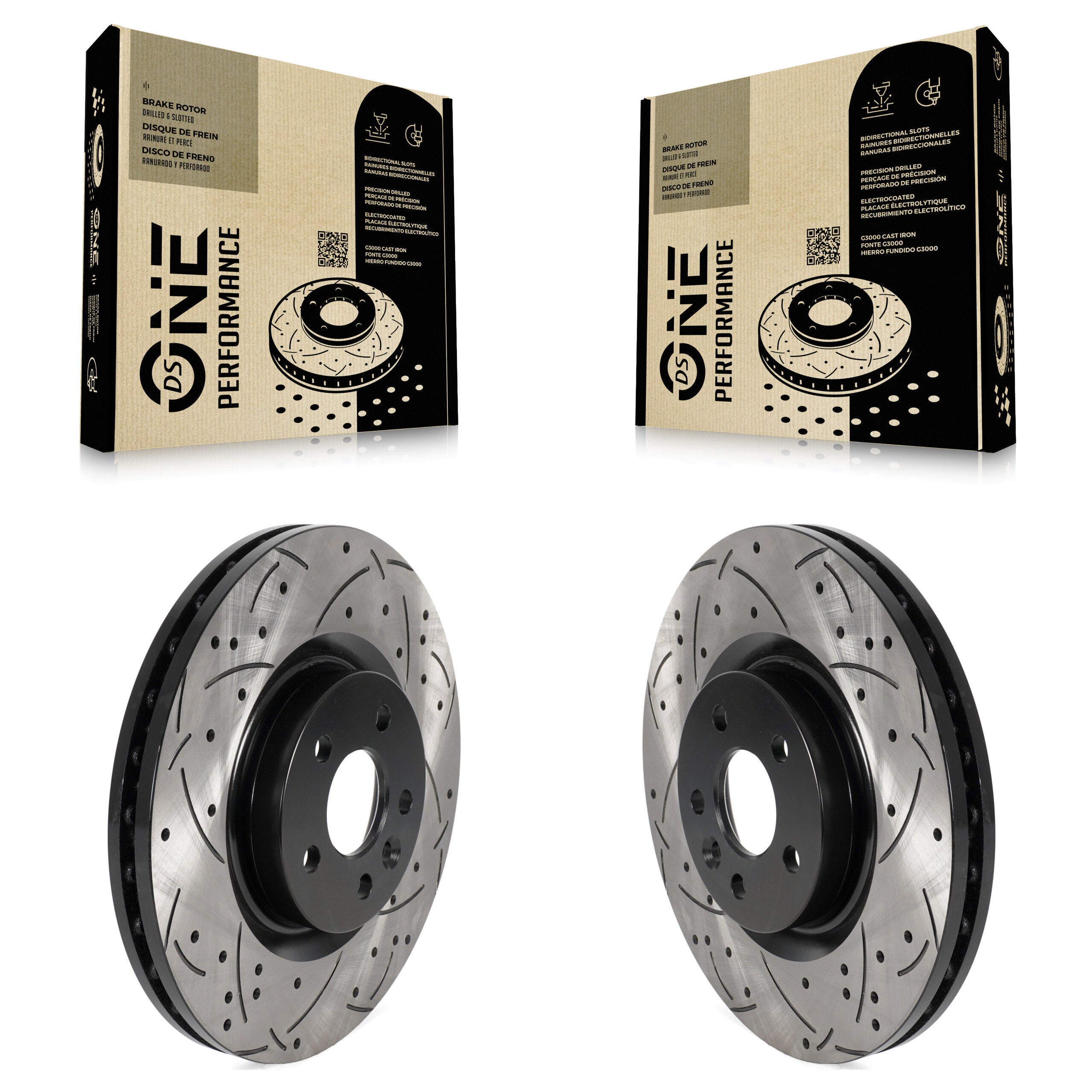 DS-One KD-100563 Disc Brake Rotor for 2015-2020 Jaguar E-Pace, Land Rover Discovery Sport, Land Rover Range Rover Evoque - Front product image