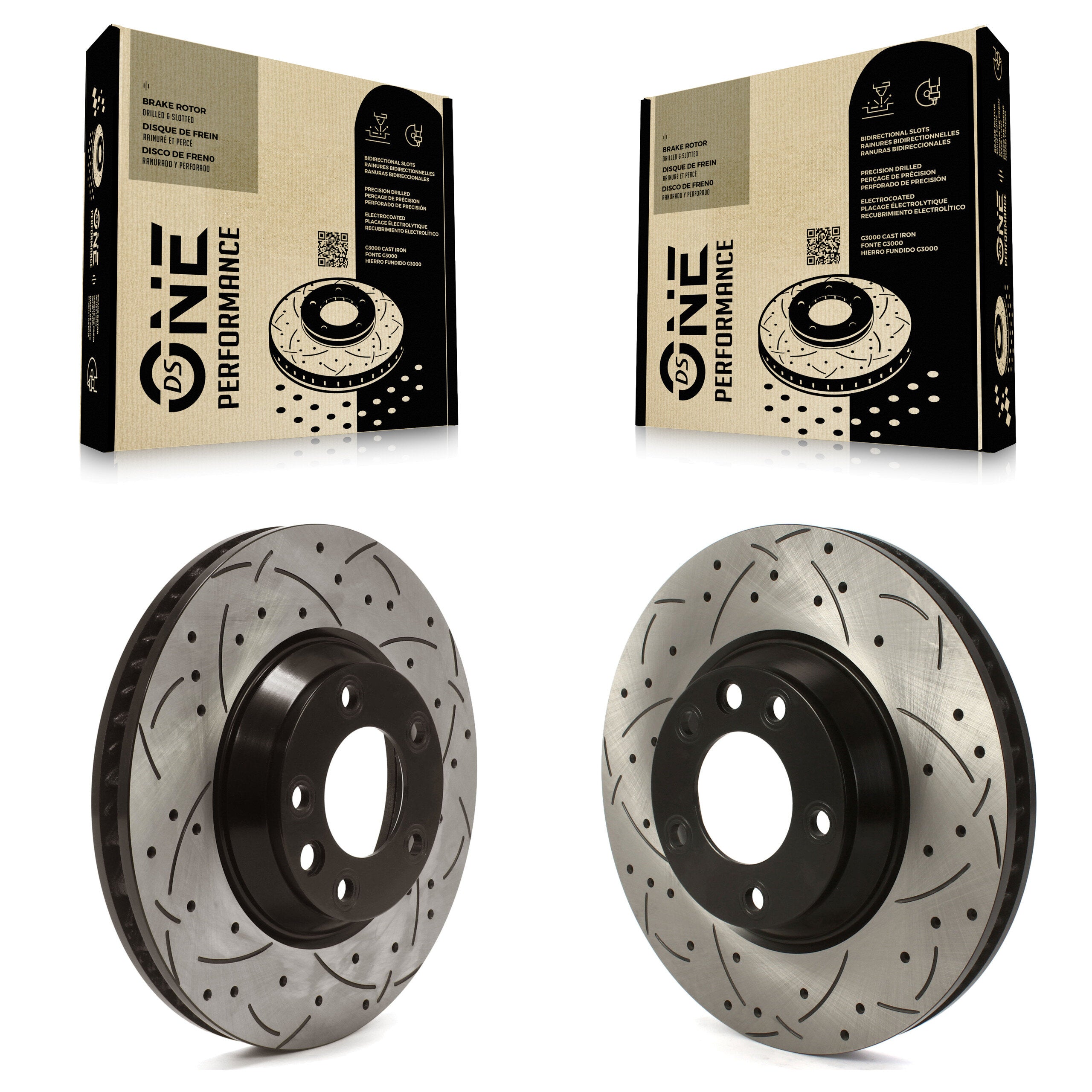 DS-One KD-100569 Disc Brake Rotor for 2003-2015 Porsche Cayenne, Audi Q7, Volkswagen Touareg - Front product image