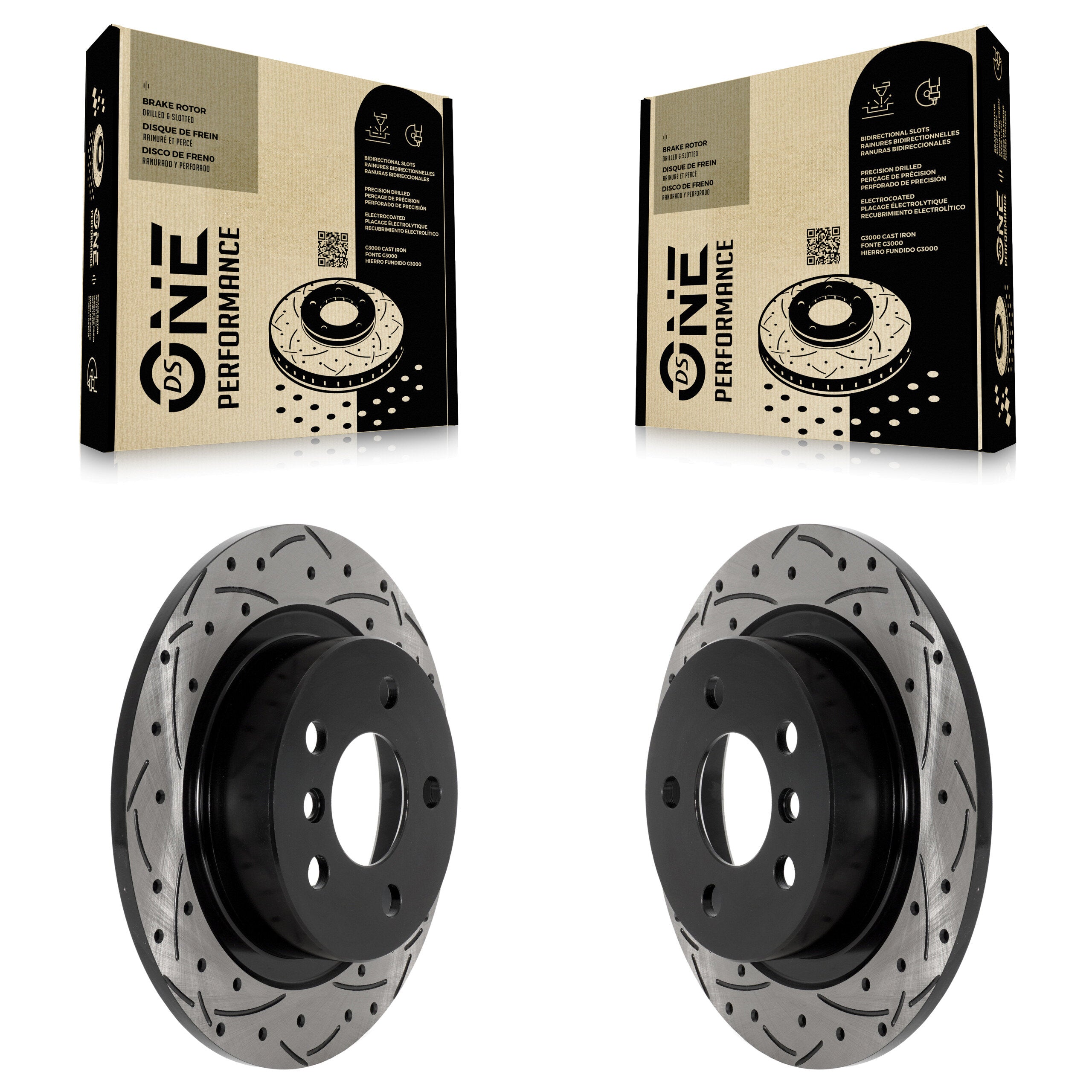 DS-One KD-100592 Disc Brake Rotor for 2014-2024 Mini Cooper, Mini Cooper Clubman, BMW i3s & more - Rear product image