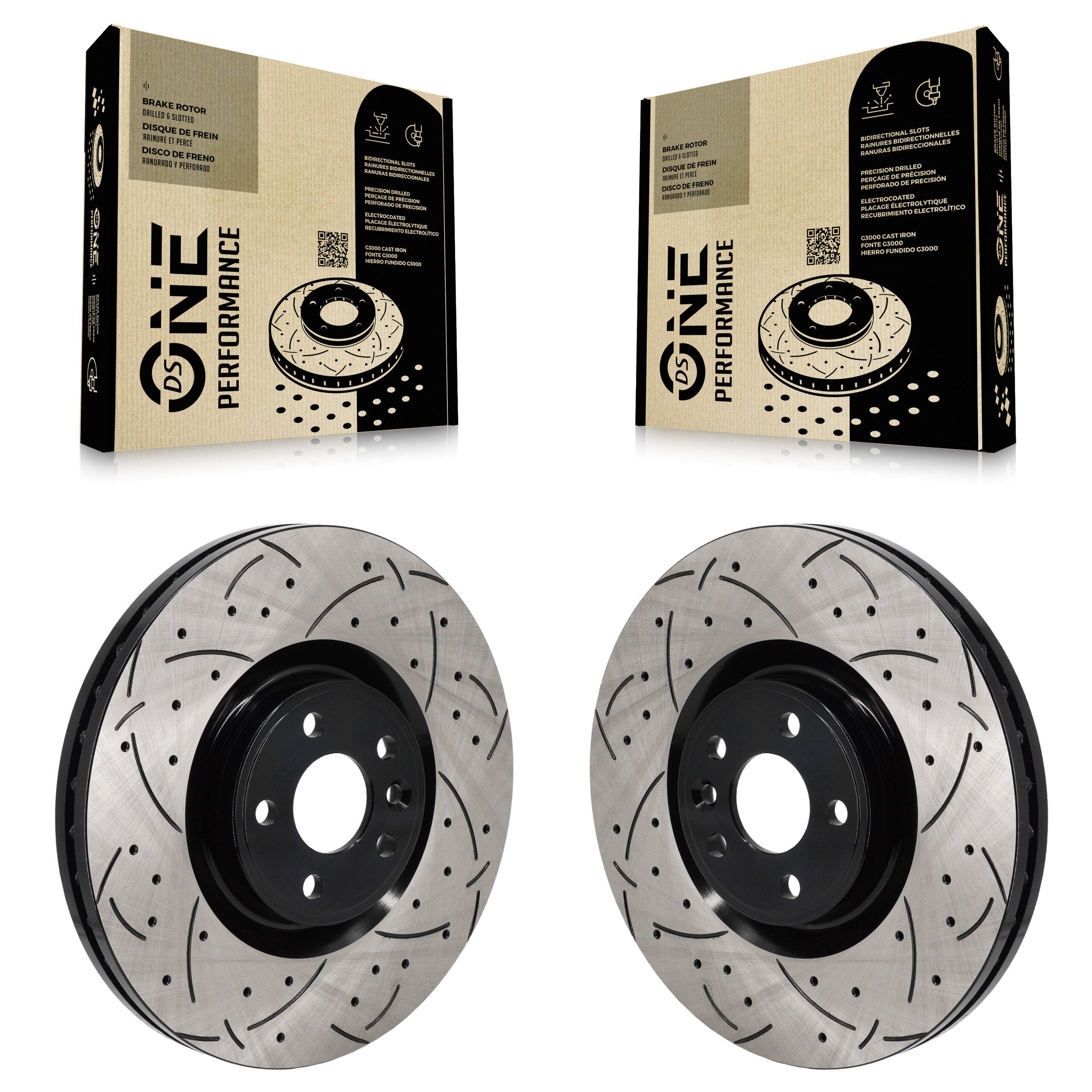 DS-One KD-100689 Disc Brake Rotor for 2016-2020 Jaguar E-Pace, Land Rover Discovery Sport, Land Rover Range Rover Evoque - Front product image