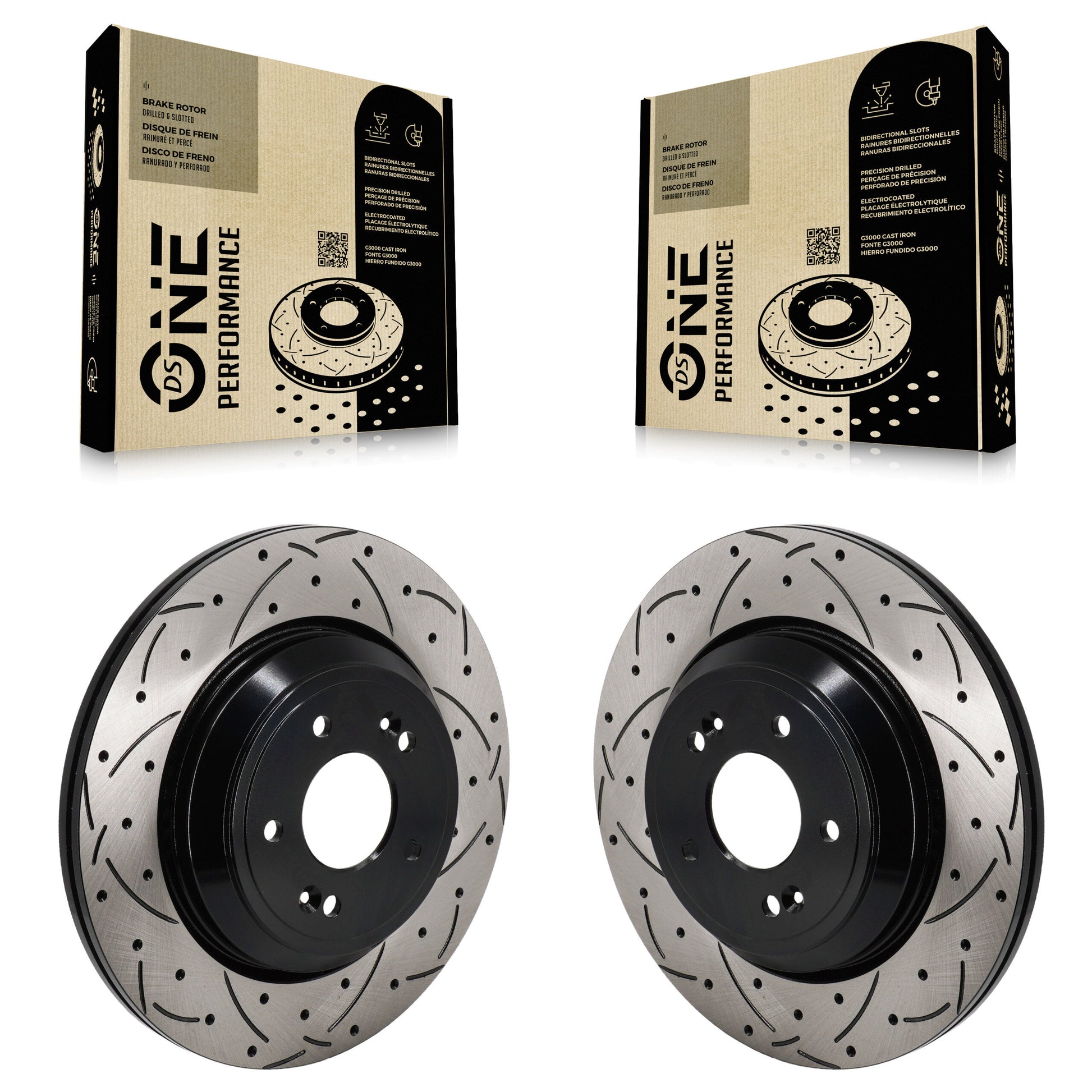 DS-One KD-100718 Disc Brake Rotor for 2018-2023 Genesis G70, Kia Stinger, Genesis G80 - Rear product image