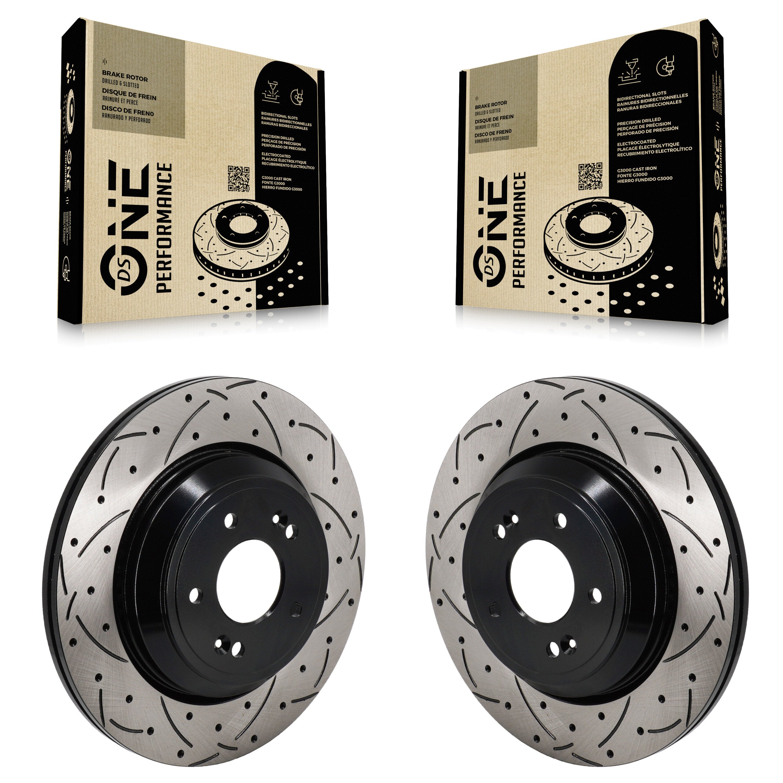 DS-One KD-100718 Disc Brake Rotor for 2018-2023 Genesis G70, Kia Stinger, Genesis G80 - Rear product image