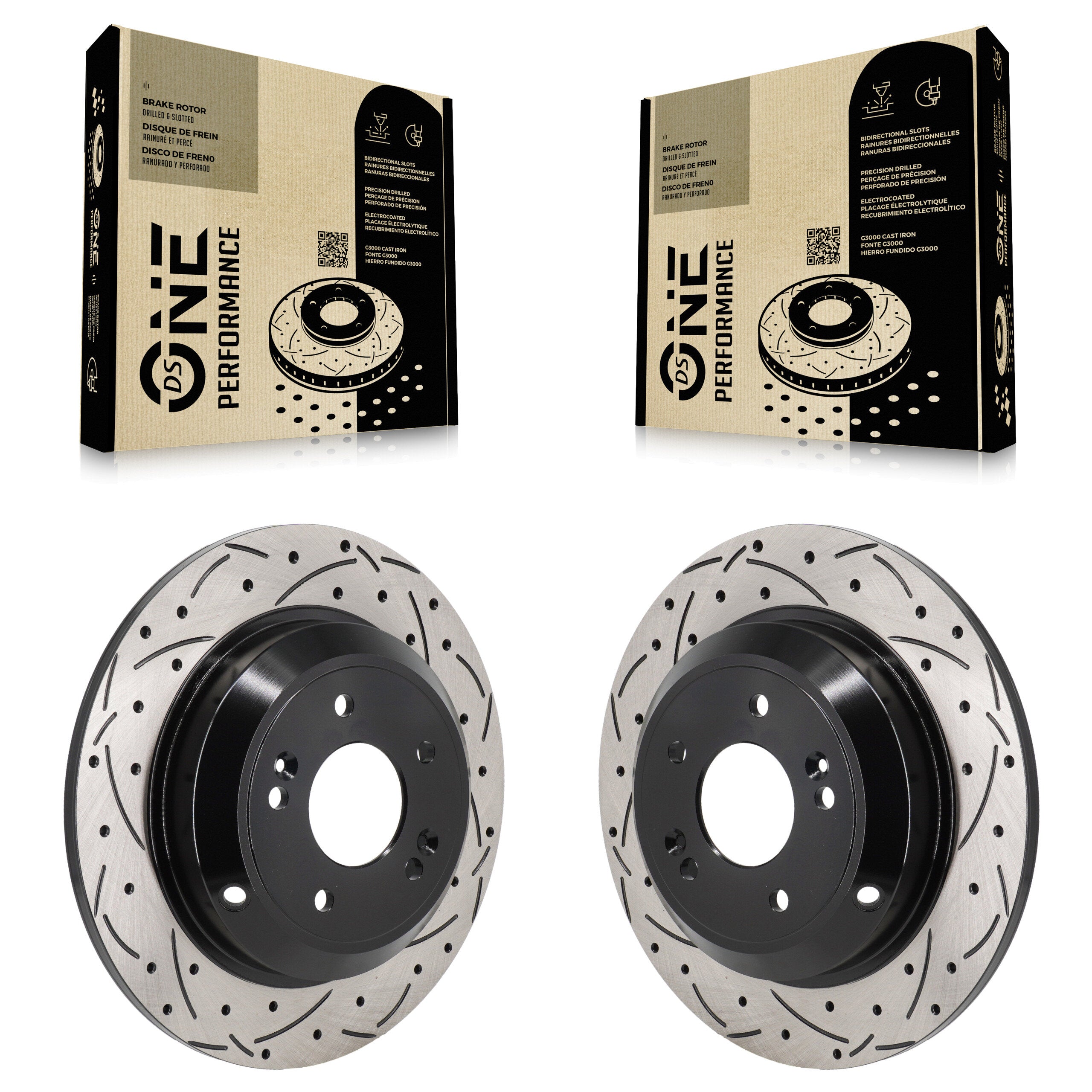DS-One KD-100719 Disc Brake Rotor for 2018-2023 Genesis G70, Kia Stinger - Rear product image
