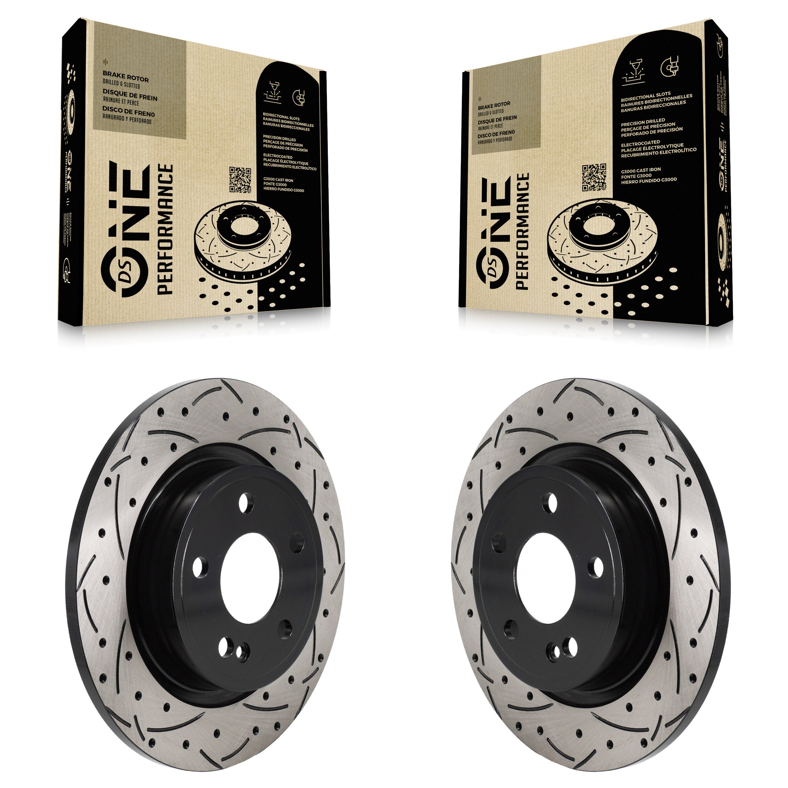 DS-One KD-100722 Disc Brake Rotor for 2019-2023 Mercedes-Benz CLA250, Mercedes-Benz A220 - Rear product image