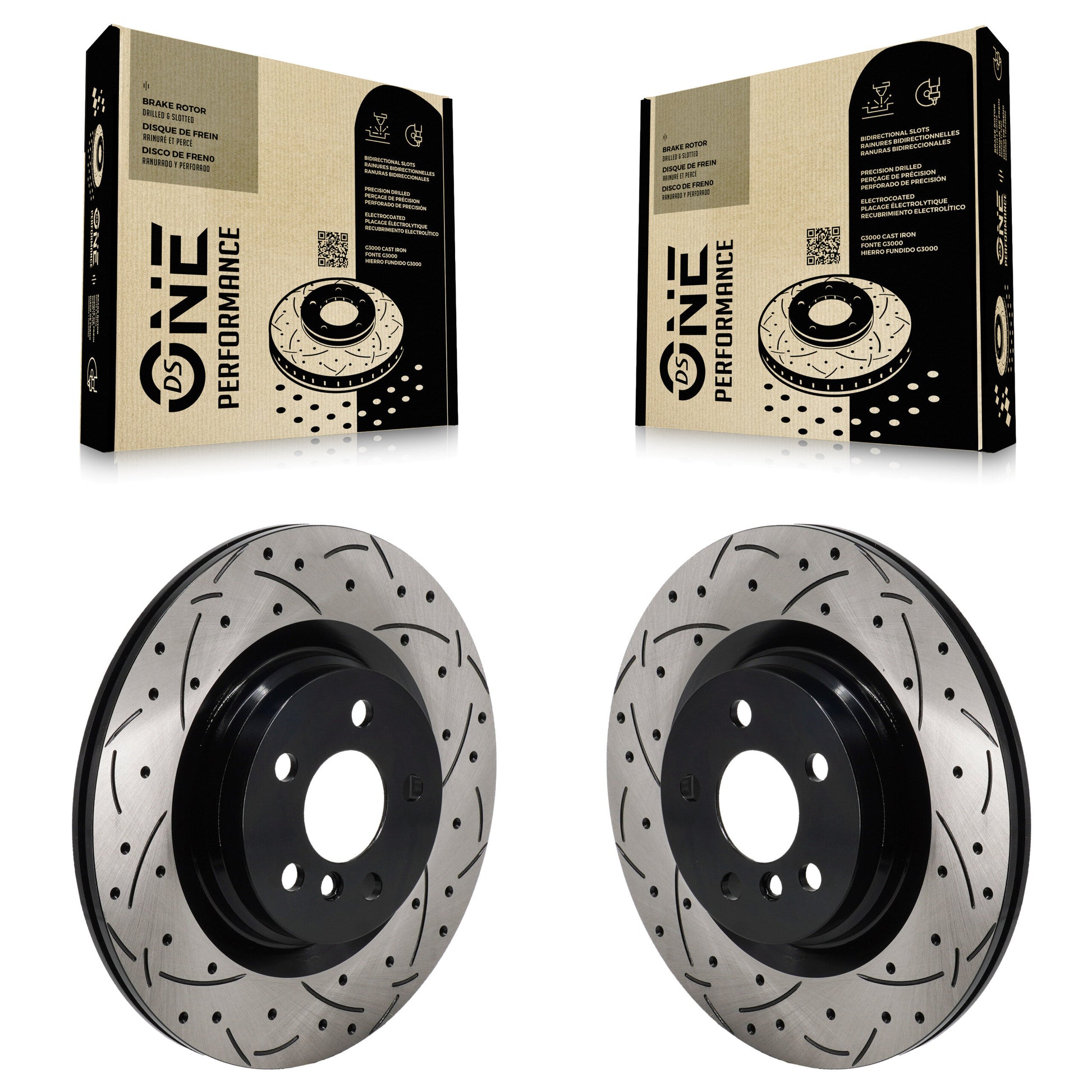 DS-One KD-100727 Disc Brake Rotor for 2019-2024 BMW M235i xDrive Gran Coupe, Mini Cooper Clubman, Mini Cooper Countryman & more - Rear product image
