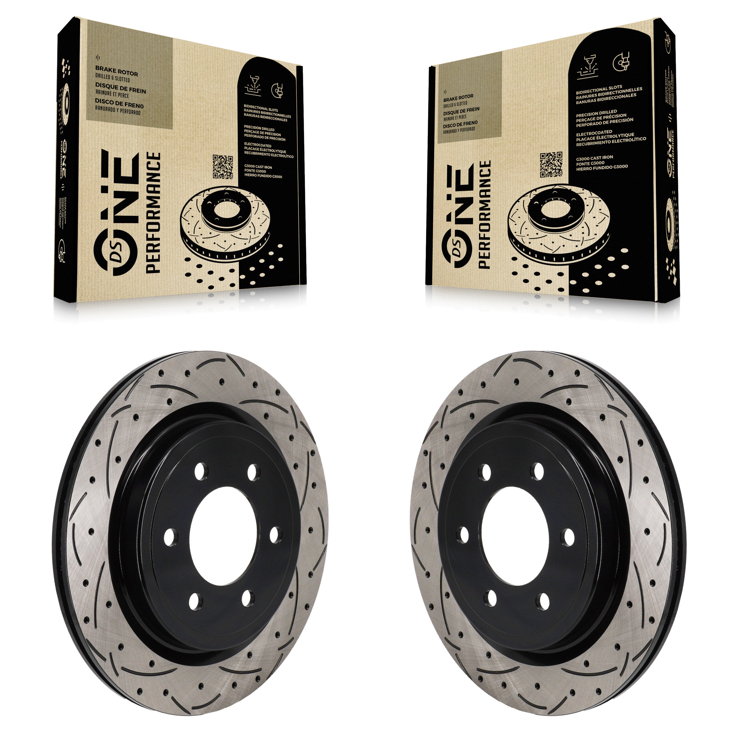 DS-One KD-100733 Disc Brake Rotor for 2021-2025 Ford F-150 Lightning, Ford Expedition, Lincoln Navigator & more - Rear product image