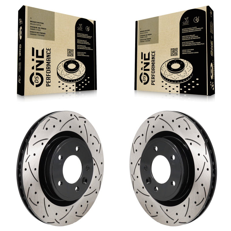 DS-One KD-100735 Disc Brake Rotor for 2018-2024 Land Rover Discovery, Land Rover Range Rover, Land Rover Range Rover Sport - Rear product image