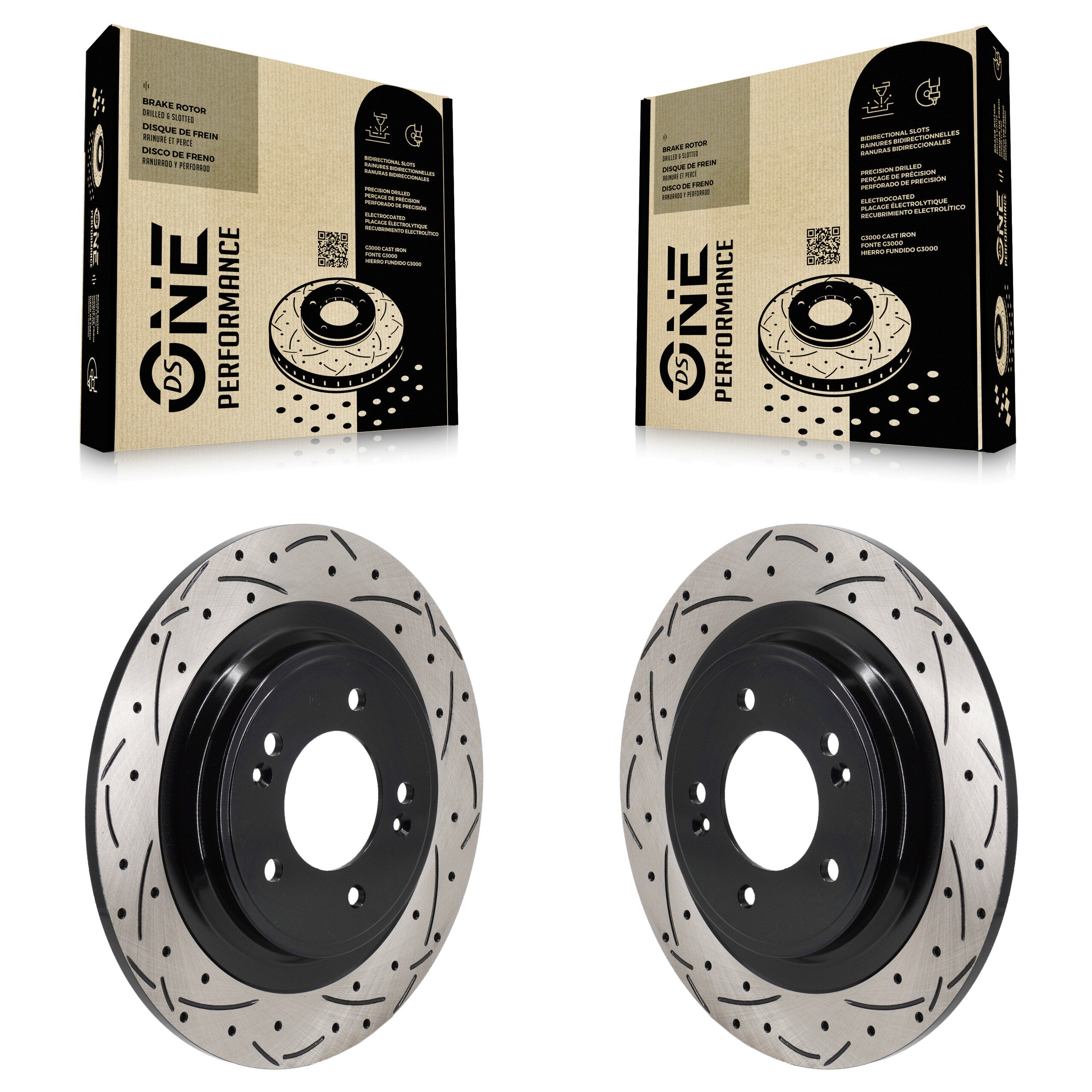 DS-One KD-100738 Disc Brake Rotor for 2022-2025 Hyundai Kona Electric, Kia Sportage, Hyundai Tucson - Rear product image