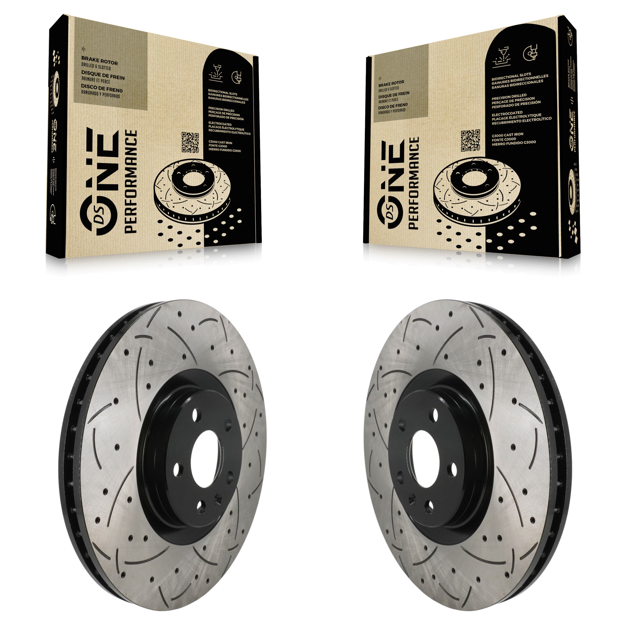 DS-One KD-100756 Disc Brake Rotor for 2016-2025 Volvo C40 Recharge, Volvo XC40 Recharge, Volvo S60 & more - Front product image