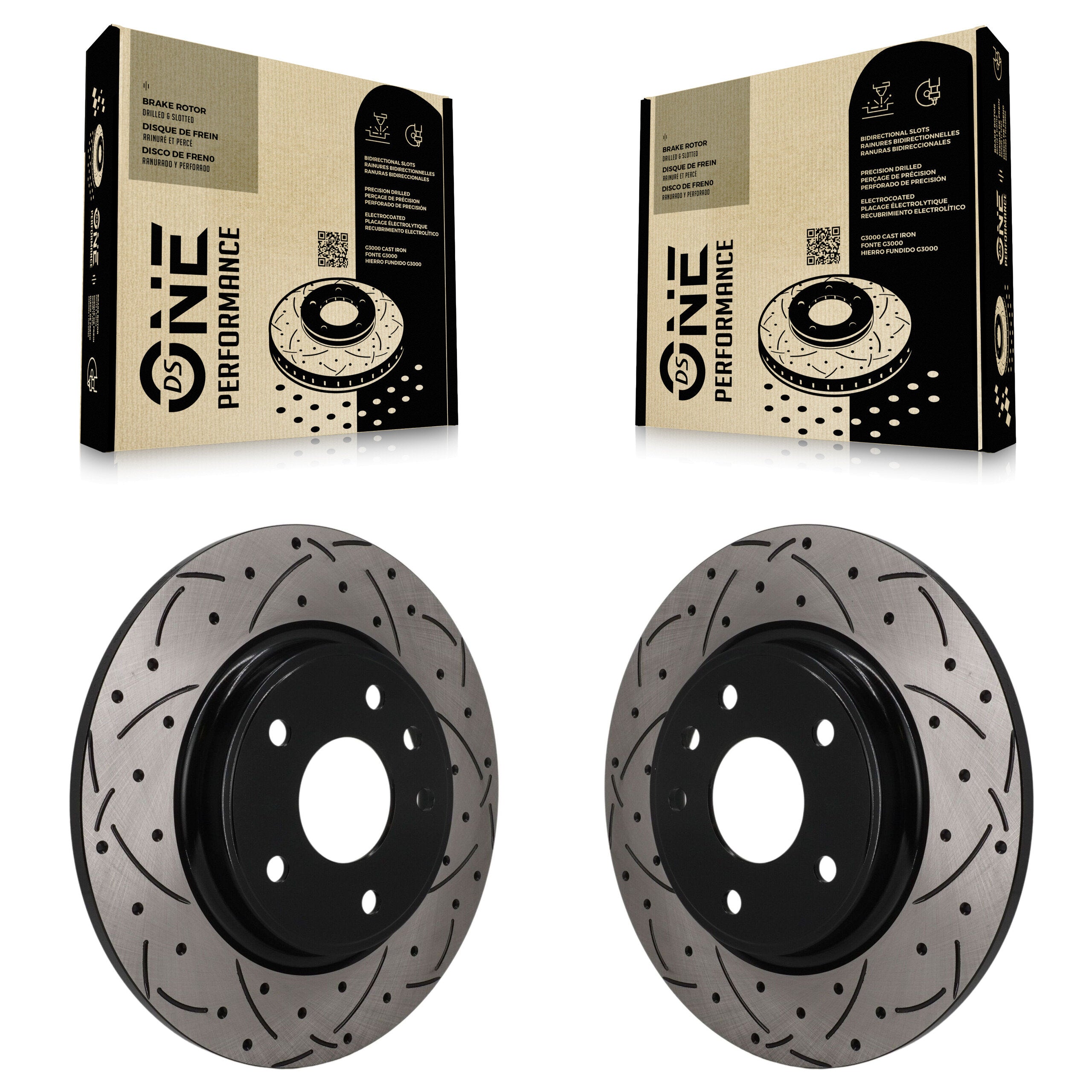 DS-One KD-100865 Disc Brake Rotor for 2017-2024 Chrysler Pacifica, Chrysler Grand Caravan, Chrysler Voyager - Rear product image
