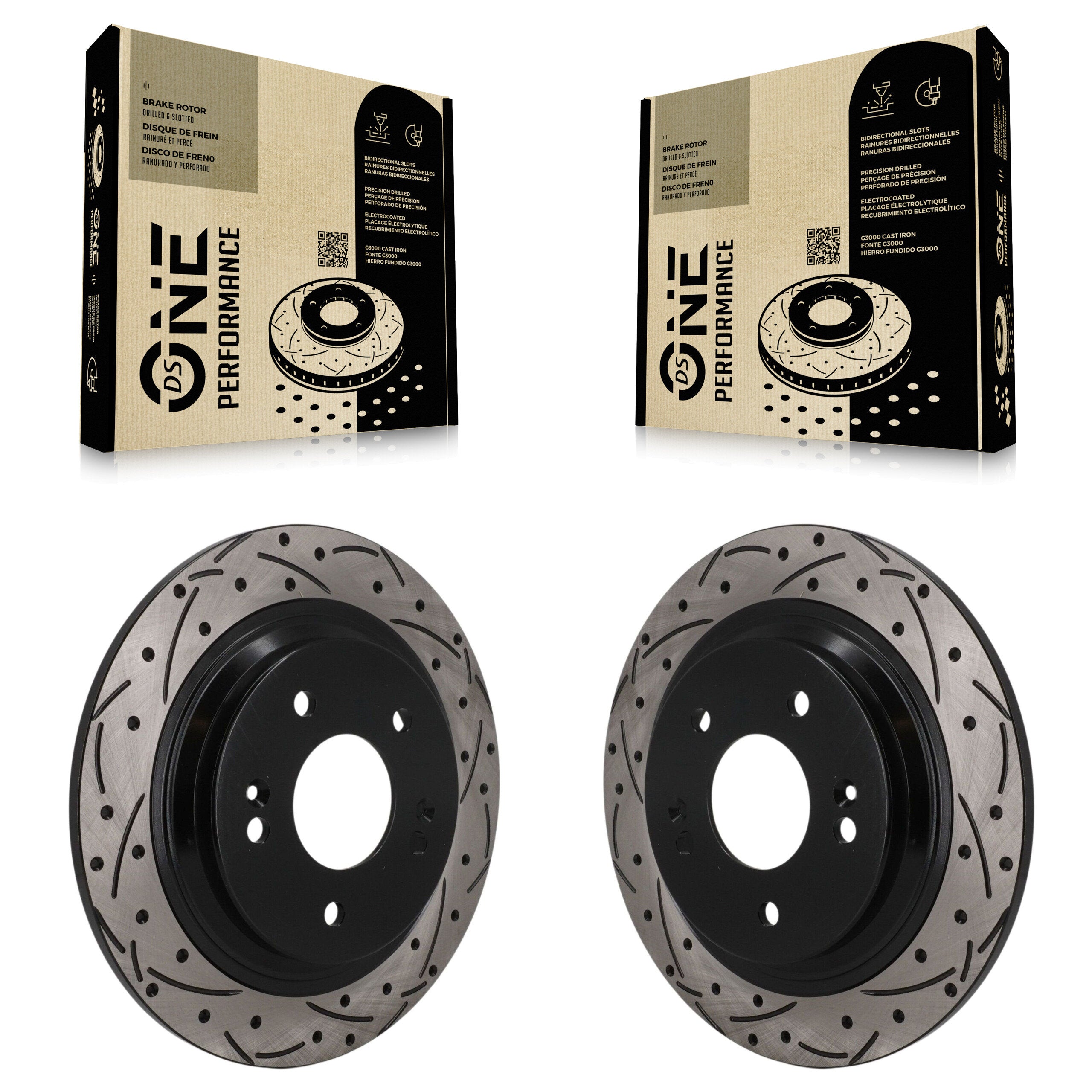 DS-One KD-100889 Disc Brake Rotor for 2018-2025 Hyundai Kona, Kia Seltos - Rear product image