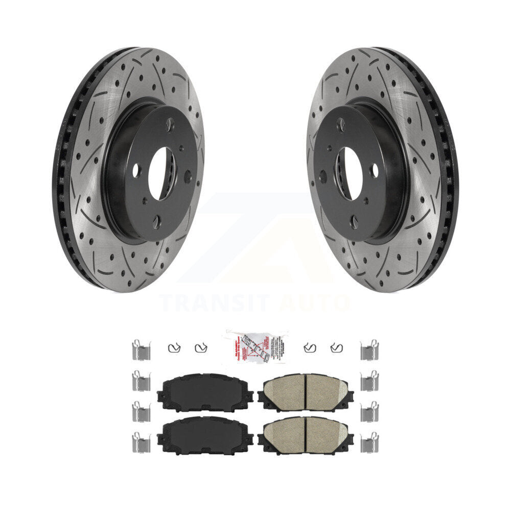 Transit Auto KDA-100051 Disc Brake Kit for 2006-2019 Toyota Yaris, Scion iQ, Toyota Prius C - Front product image