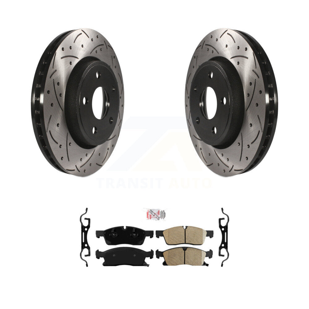 Transit Auto KDA-100068 Disc Brake Kit for 2011-2023 Dodge Durango, Jeep Grand Cherokee - Front product image