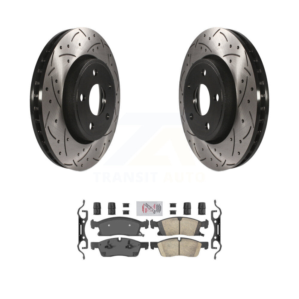 Transit Auto KDA-100070 Disc Brake Kit for 2011-2023 Dodge Durango, Jeep Grand Cherokee - Front product image