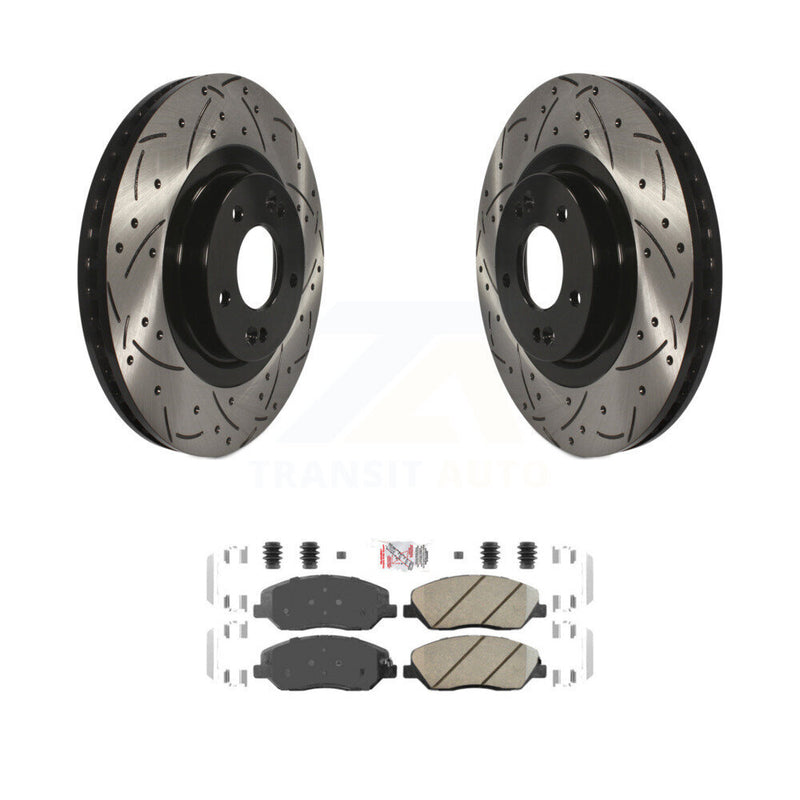 Transit Auto KDA-100091 Disc Brake Kit for 2013-2016 Hyundai Santa Fe, Hyundai Santa Fe XL - Front product image