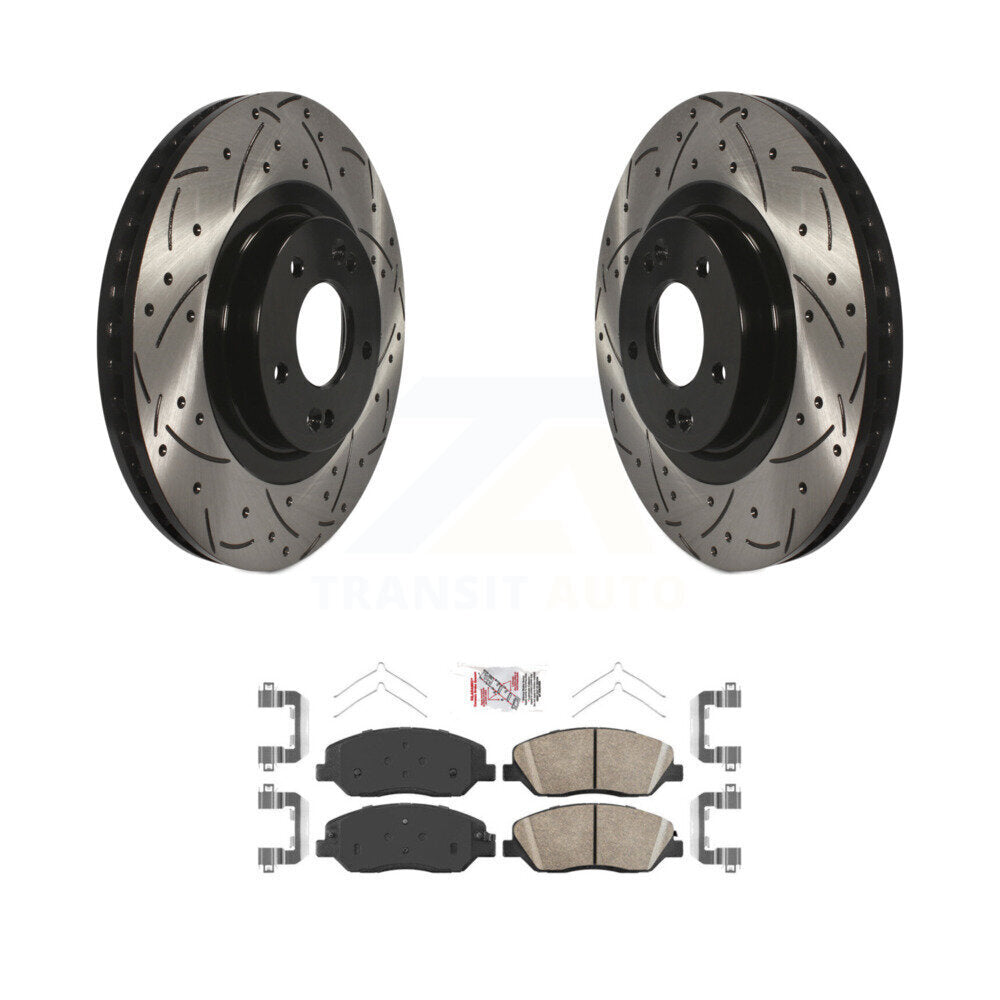 Transit Auto KDA-100096 Disc Brake Kit for 2017-2019 Hyundai Santa Fe, Hyundai Santa Fe XL - Front product image