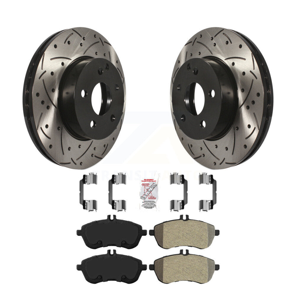 Transit Auto KDA-100119 Disc Brake Kit for 2008-2015 Mercedes-Benz C250, Mercedes-Benz C230, Mercedes-Benz C300 - Front product image