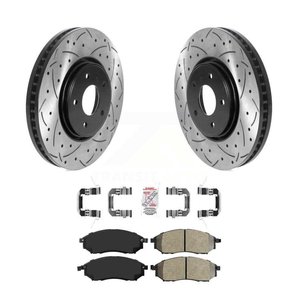 Transit Auto KDA-100153 Disc Brake Kit for 2006-2013 INFINITI FX37, INFINITI FX35, INFINITI FX45 - Front product image