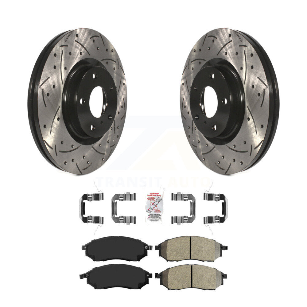 Transit Auto KDA-100154 Disc Brake Kit for 2005-2020 INFINITI Q40, INFINITI Q70L, INFINITI QX70 & more - Front product image