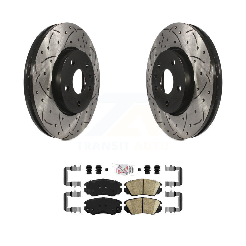 Transit Auto KDA-100187 Disc Brake Kit for 2010-2020 GMC Terrain, Chevrolet Malibu Limited, Chevrolet Impala & more - Front product image