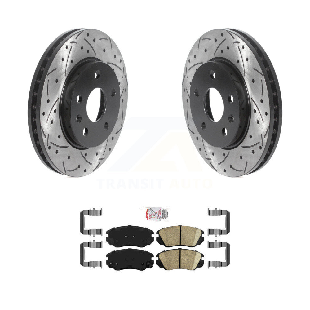 Transit Auto KDA-100188 Disc Brake Kit for 2011-2017 Chevrolet Malibu Limited, Chevrolet Malibu, Buick LaCrosse & more - Front product image