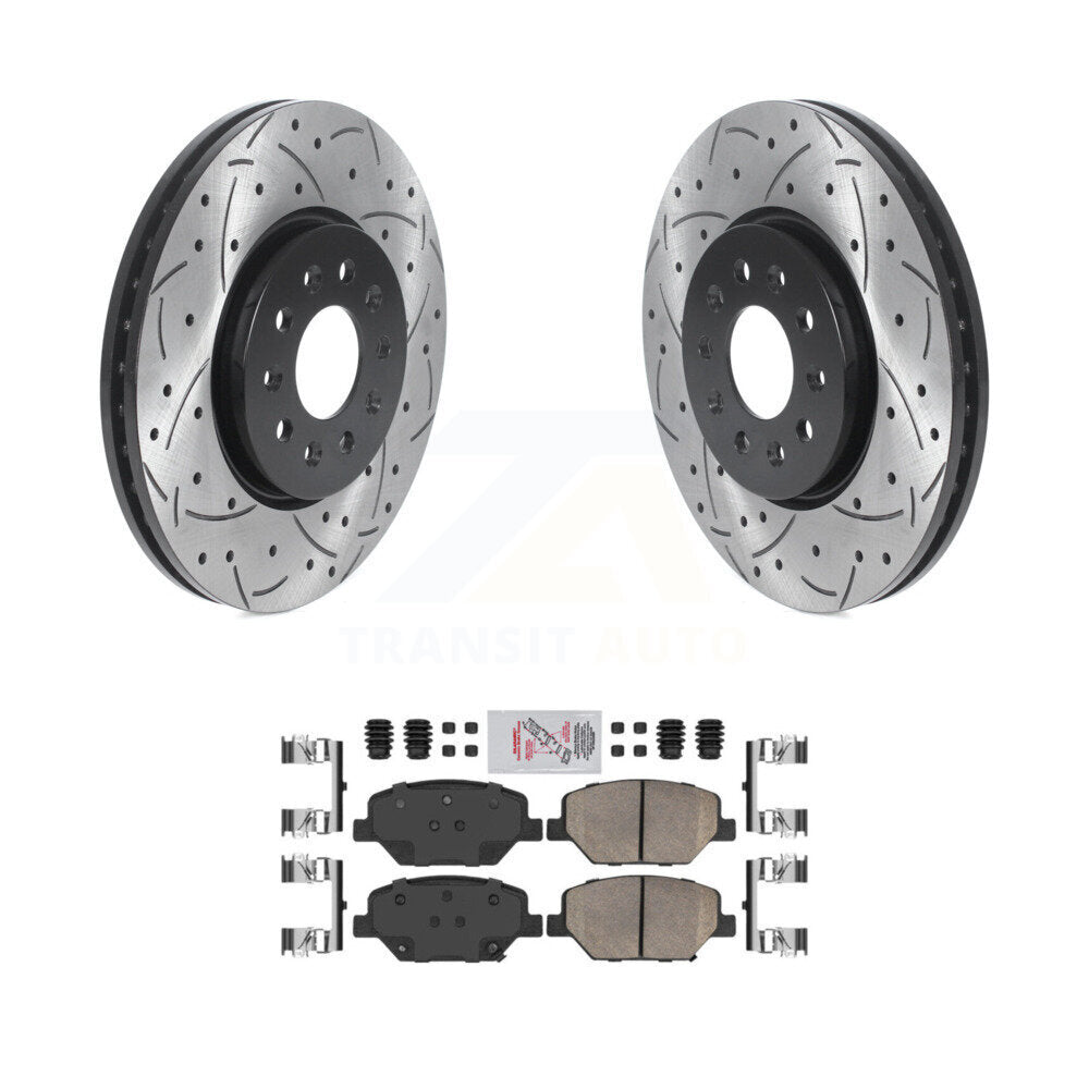 Transit Auto KDA-100204 Disc Brake Kit for 2016-2020 Chevrolet Equinox, GMC Terrain, Buick Regal Sportback & more - Front product image