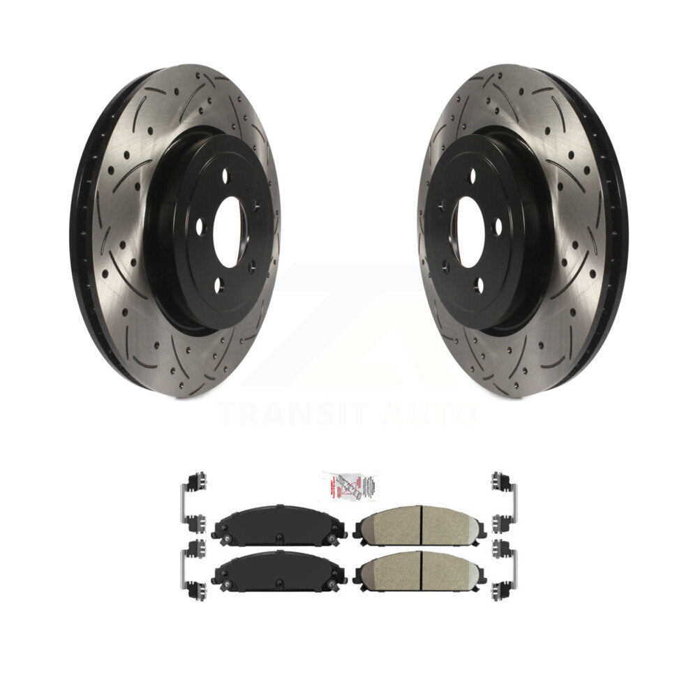 Transit Auto KDA-100253 Disc Brake Kit for 2005-2023 Dodge Charger, Chrysler 300, Dodge Challenger & more - Front product image