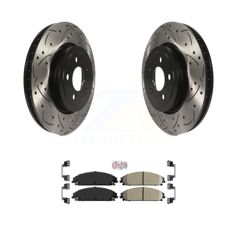 Transit Auto KDA-100253 Disc Brake Kit for 2005-2023 Dodge Charger, Chrysler 300, Dodge Challenger & more - Front product image