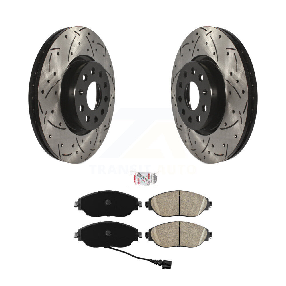 Transit Auto KDA-100276 Disc Brake Kit for 2012-2020 Audi A3 Quattro, Volkswagen CC, Volkswagen GTI - Front product image