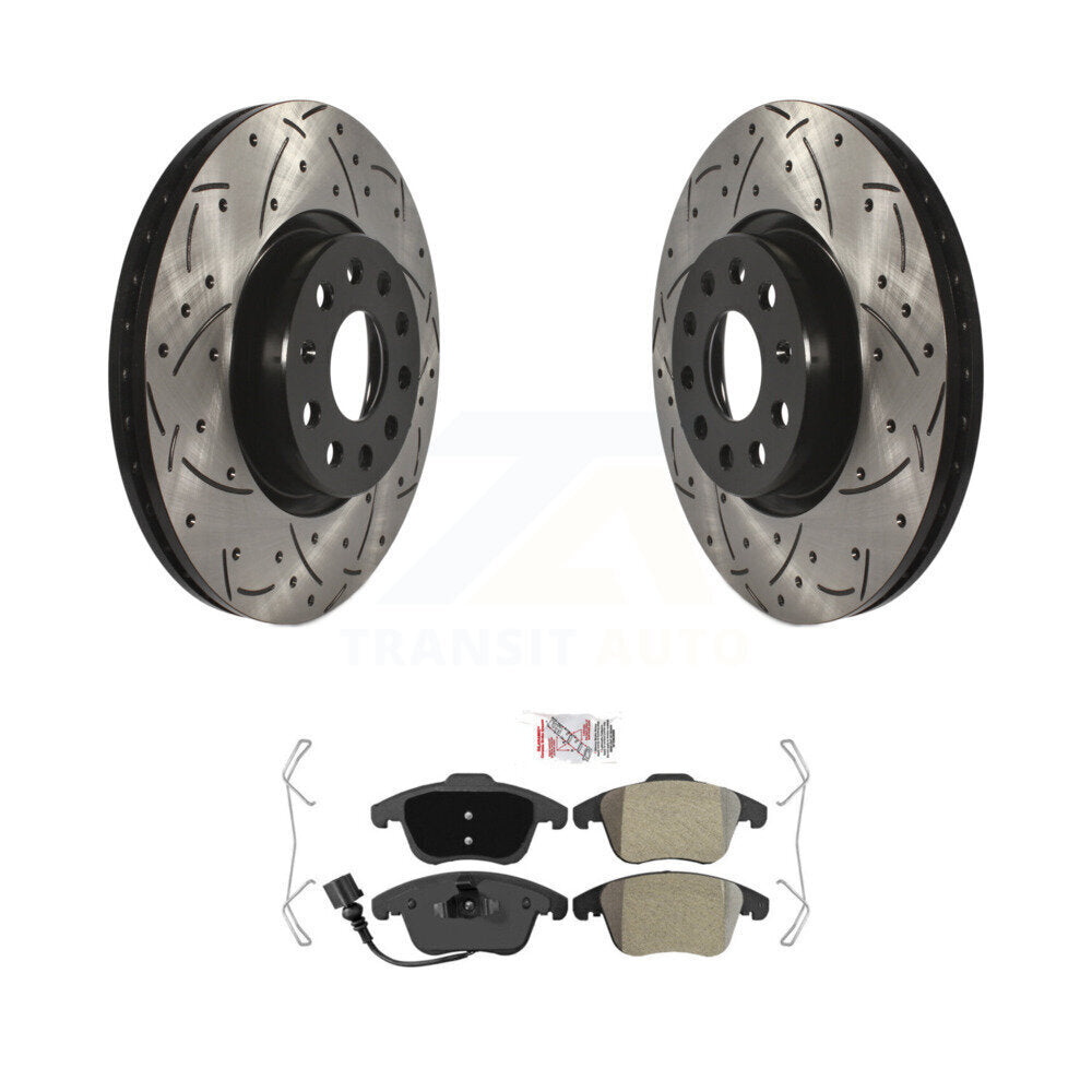 Transit Auto KDA-100277 Disc Brake Kit for 2009-2020 Volkswagen Tiguan Limited, Audi Q3, Audi Q3 Quattro & more - Front product image
