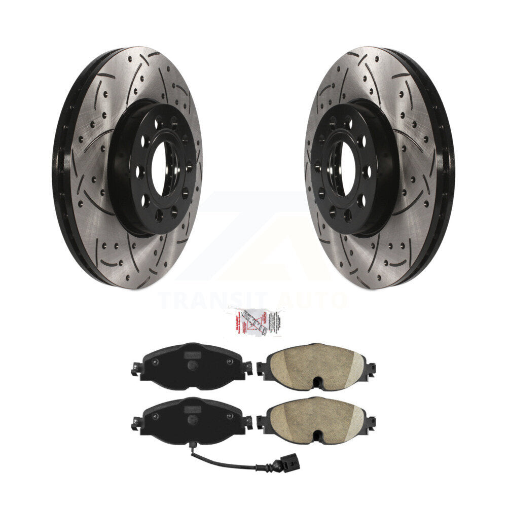 Transit Auto KDA-100279 Disc Brake Kit for 2015-2025 Volkswagen Jetta, Volkswagen Taos, Volkswagen Golf & more - Front product image