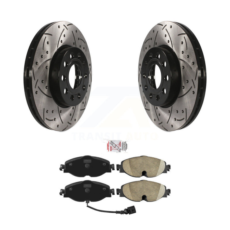 Transit Auto KDA-100279 Disc Brake Kit for 2015-2025 Volkswagen Jetta, Volkswagen Taos, Volkswagen Golf & more - Front product image