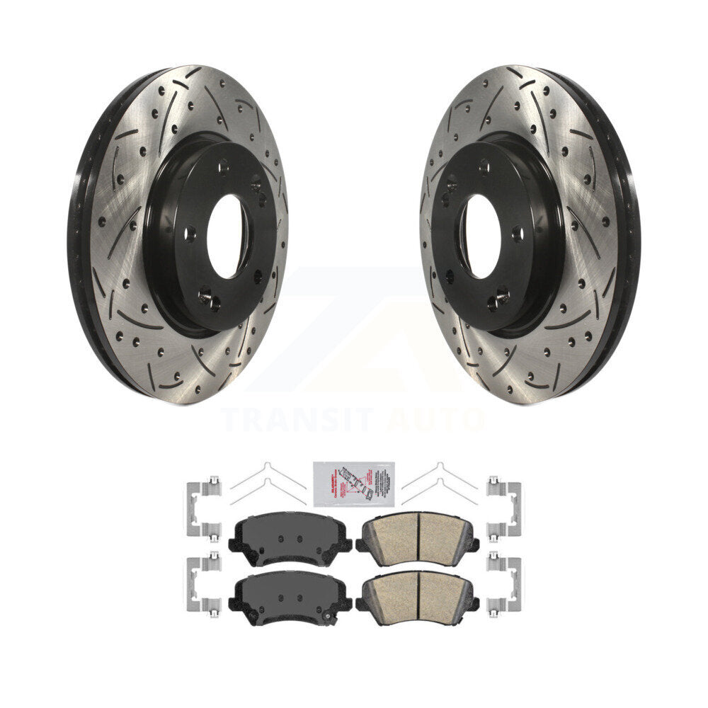 Transit Auto KDA-100294 Disc Brake Kit for 2016-2021 Hyundai Veloster, Hyundai Elantra GT, Kia Forte & more - Front product image