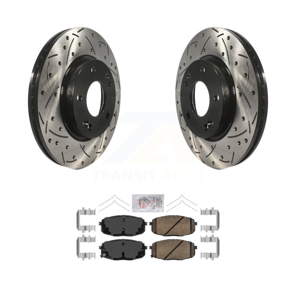 Transit Auto KDA-100295 Disc Brake Kit for 2014-2025 Hyundai Kona, Kia Seltos, Kia Forte & more - Front product image
