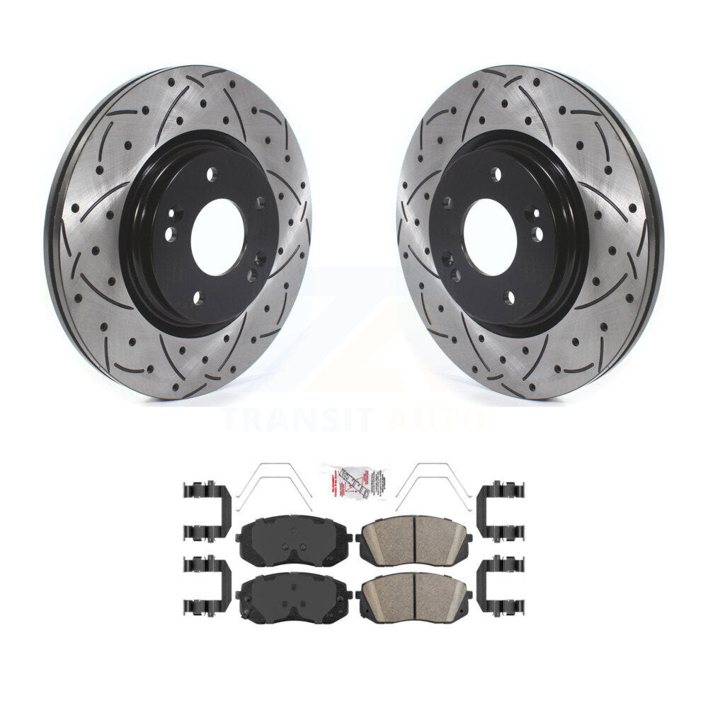 Transit Auto KDA-100296 Disc Brake Kit for 2018-2025 Hyundai Kona, Kia Seltos, Kia Forte5 & more - Front product image