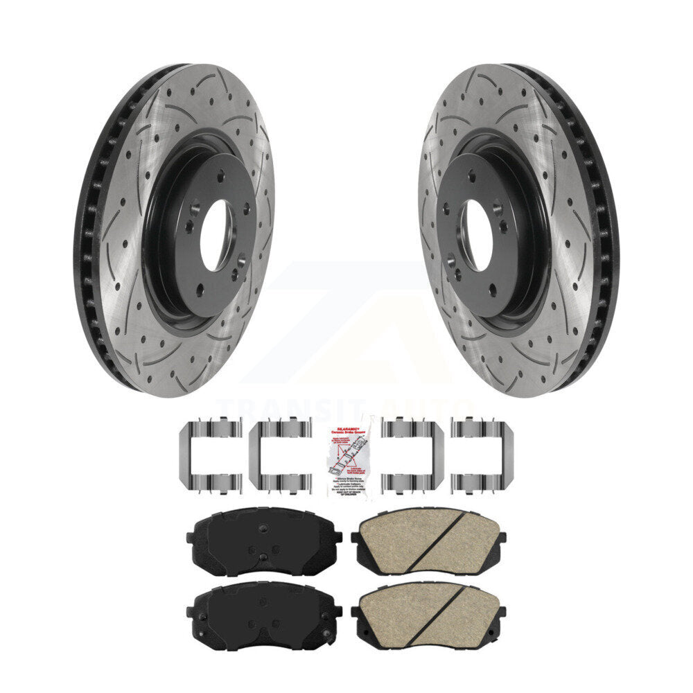Transit Auto KDA-100317 Disc Brake Kit for 2014-2017 Hyundai Sonata, Hyundai Tucson, Kia Cadenza - Front product image