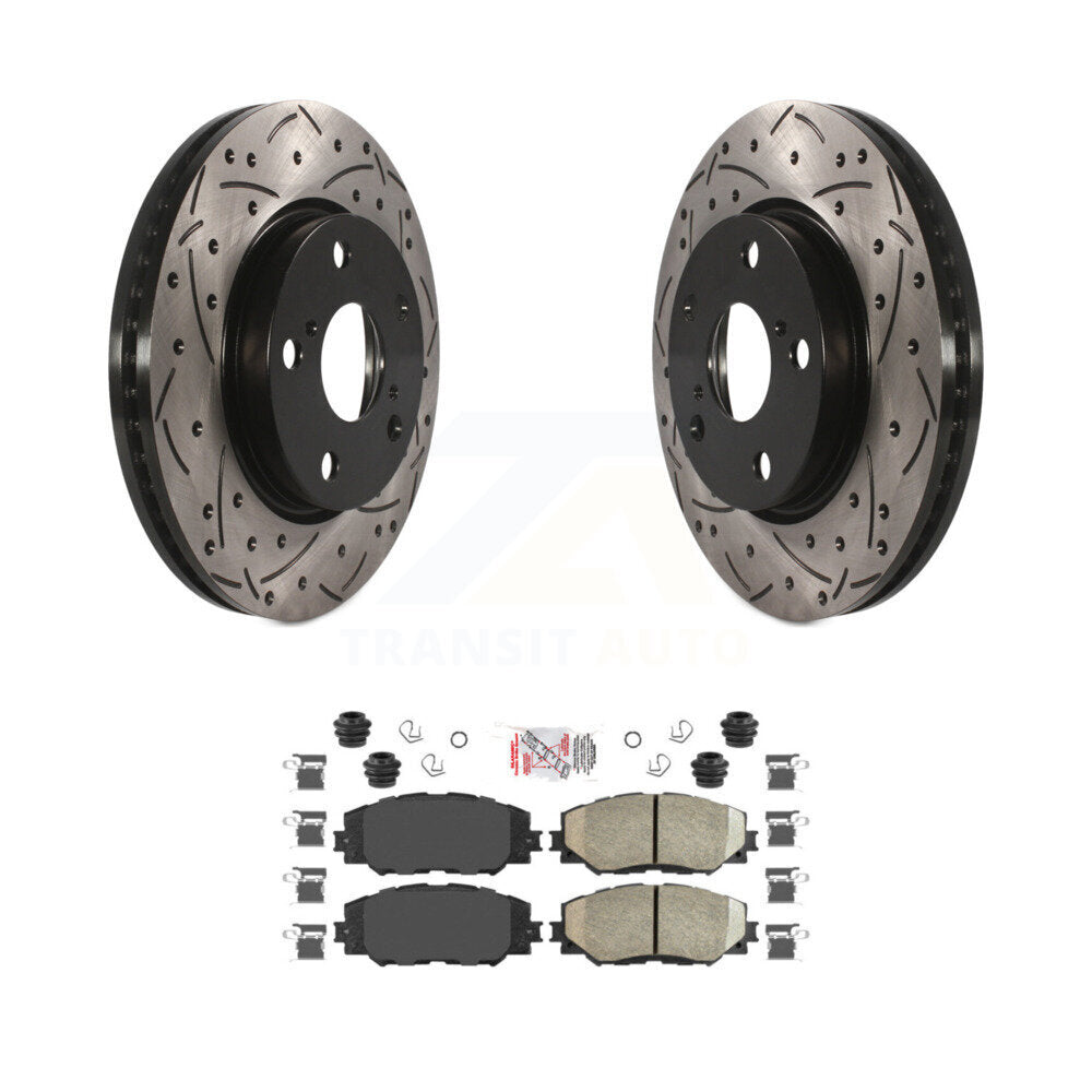 Transit Auto KDA-100351 Disc Brake Kit for 2006-2018 Toyota RAV4, Toyota Prius V, Lexus HS250h & more - Front product image