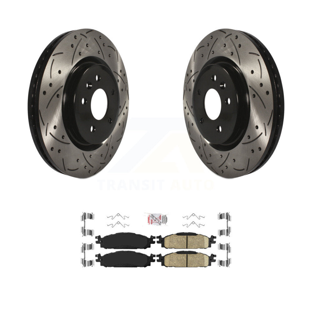 Transit Auto KDA-100393 Disc Brake Kit for 2009-2019 Ford Explorer, Ford Flex, Lincoln MKS & more - Front product image