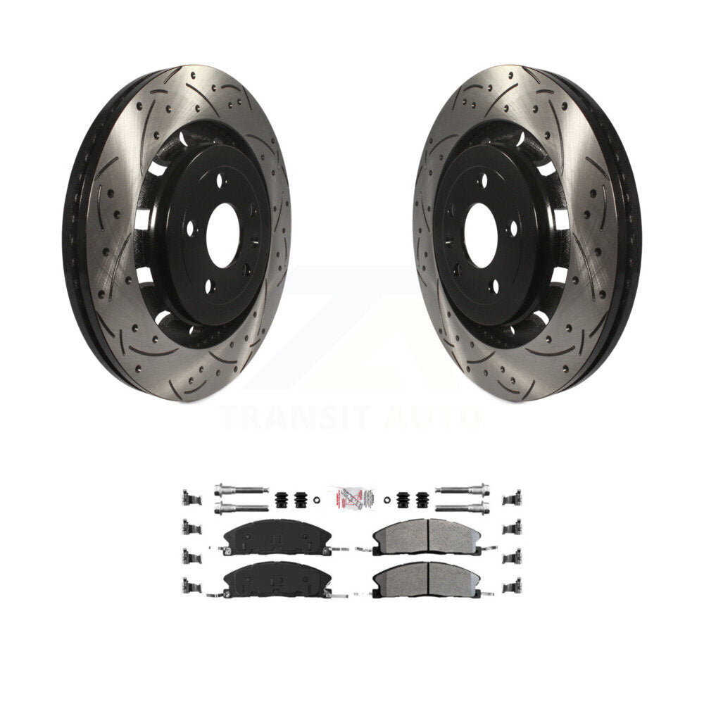 Transit Auto KDA-100398 Disc Brake Kit for 2012-2019 Ford Taurus, Ford Explorer, Ford Special Service Police Sedan & more - Front product image
