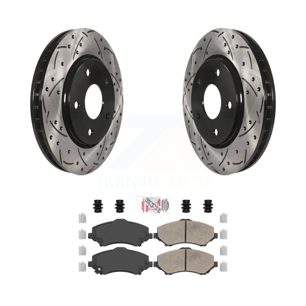 Transit Auto KDA-100552 Disc Brake Kit for 2008-2016 Chrysler Town & Country, Dodge Grand Caravan, Dodge Journey & more - Front product image