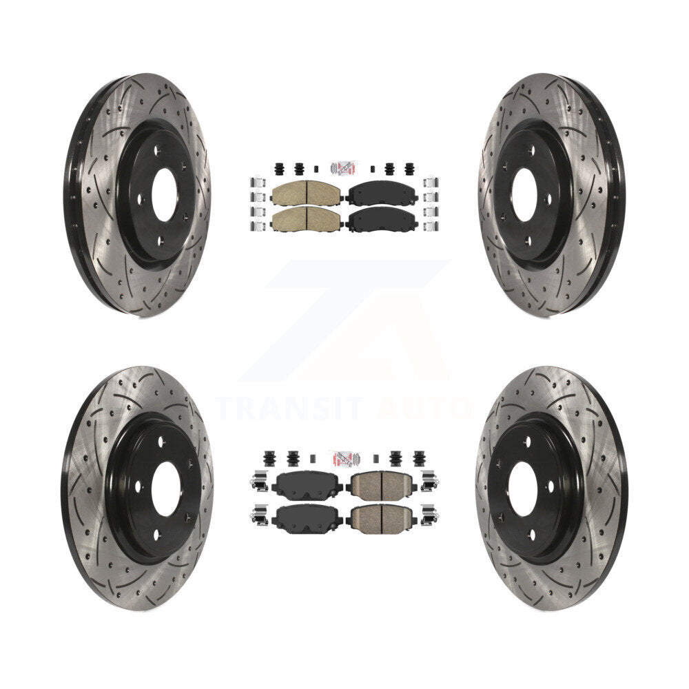 Transit Auto KDA-100554 Disc Brake Kit for 2012-2020 Dodge Grand Caravan, Dodge Journey, Chrysler Town & Country & more - Front and Rear product image